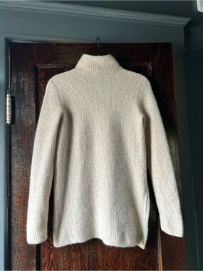 Vince 100% Cashmere Funnel Neck Pullover in Cream...Rare Find!